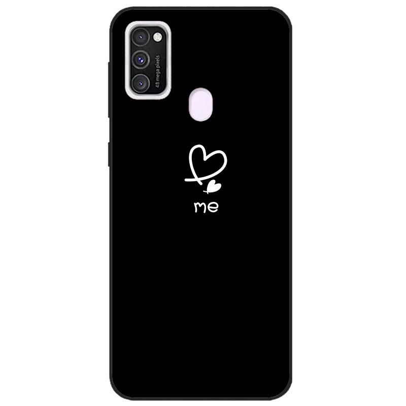 For Samsung M21 Case 6.4" Soft Silicon Cover For Samsung Galaxy M21 M 21 m215 Phone Back Bumper Funda black tpu case