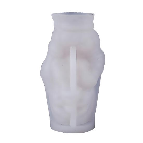 3D Skeleton Hand Candle Mold Halloween Skeleton Hand Rose Skull Silicone Mold for Epoxy Resin Casting Aromatherapy Soap Candle Making