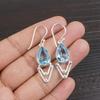 Sky Blue Topaz Gemstone Earring, Handmade Gorgeous Jewelry, 925 Solid Sterling Silver Jewelry, Bohemian Earring For Wedding Gift