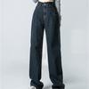 Винтажная весна 2022, женская мода с высокой талией, женские широкие джинсы, мешковатые женские джинсовые брюки-карго, джинсовые брюки для мамы