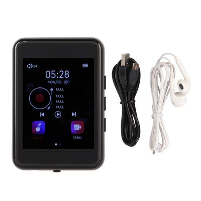 MP3-плеер 2,4-дюймовый сенсорный экран, звук без потерь, Bluetooth 5.0, FM-радио, встроенный динамик