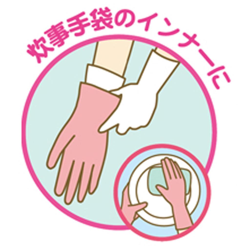 Case Gloves Underwear Gloves for Left and Right Use One Size Fits Most 20 Pieces X 40 Bags Inner Gloves [Showa Gloves] Sold/Cotton No.830