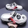 Summer Men Slippers Fashion Thick Bottom Hole Shoes EVA Slippers Anti Slip Baotou Slippers Outdoor Beach Female Garden Shoes2024