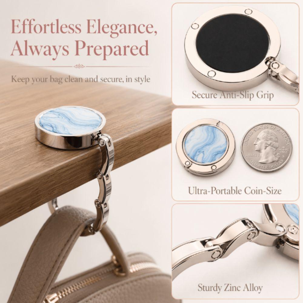 Portable Purse Hook Folding Bag Hanger Foldable Design Table Handbag Holder Outdoor Activities