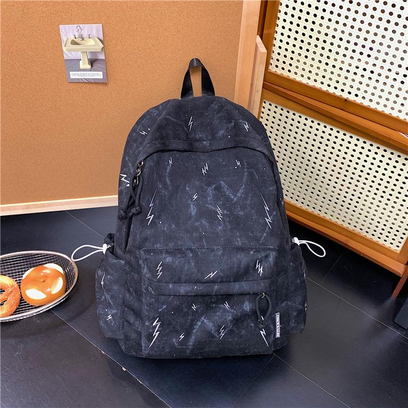 Schoolbag schoolbag middle school student female large capacity Mori high-value backpack fresh tie-dye versatile backpack trendy and light