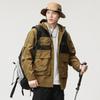Hooded Jacket Men'S Loose Large Size Outdoor Tooling Jacket Casual Jacket Clothes Trendy Brand