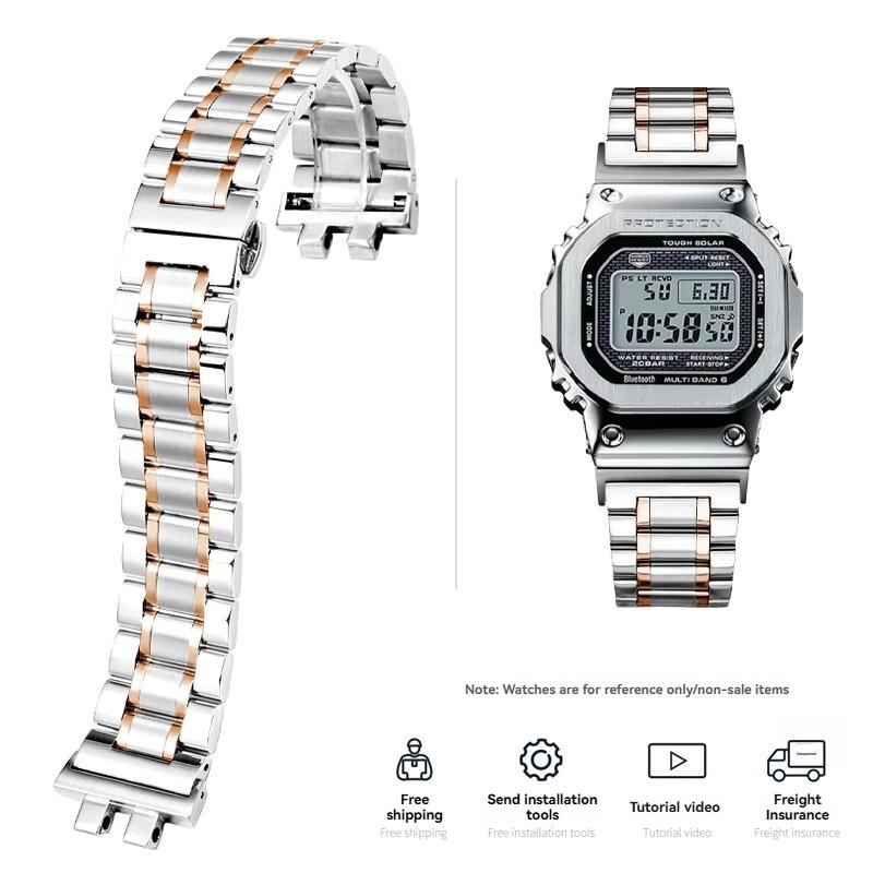 Модифицированные цельнометаллические часы из нержавеющей стали для Casio 35-й anniversary G-SHOCK, серия GMW-B5000, аксессуары