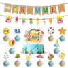 Themed Party Decoration Pineapple Summer Popsicle Latte Summer Party Cake Decoration Plug