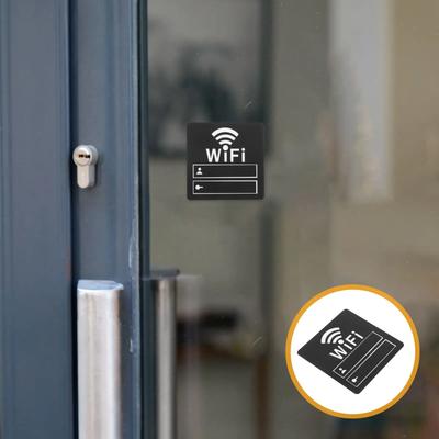1 шт. Табличка с паролем Wi-Fi из акрила, Указатель зоны покрытия беспроводной сети, Табличка для туалета, Домашний отель, Дисплей, Информация для гостей