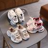 Boys Shoes Sneakers Mesh Breathable 2025 Summer New Children's Sports Dad Shoes Single Net White Shoes Girl