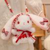 Rabbit Plush Toy Bags Backpack Cartoon Animal Style Girls Party Wear Casual