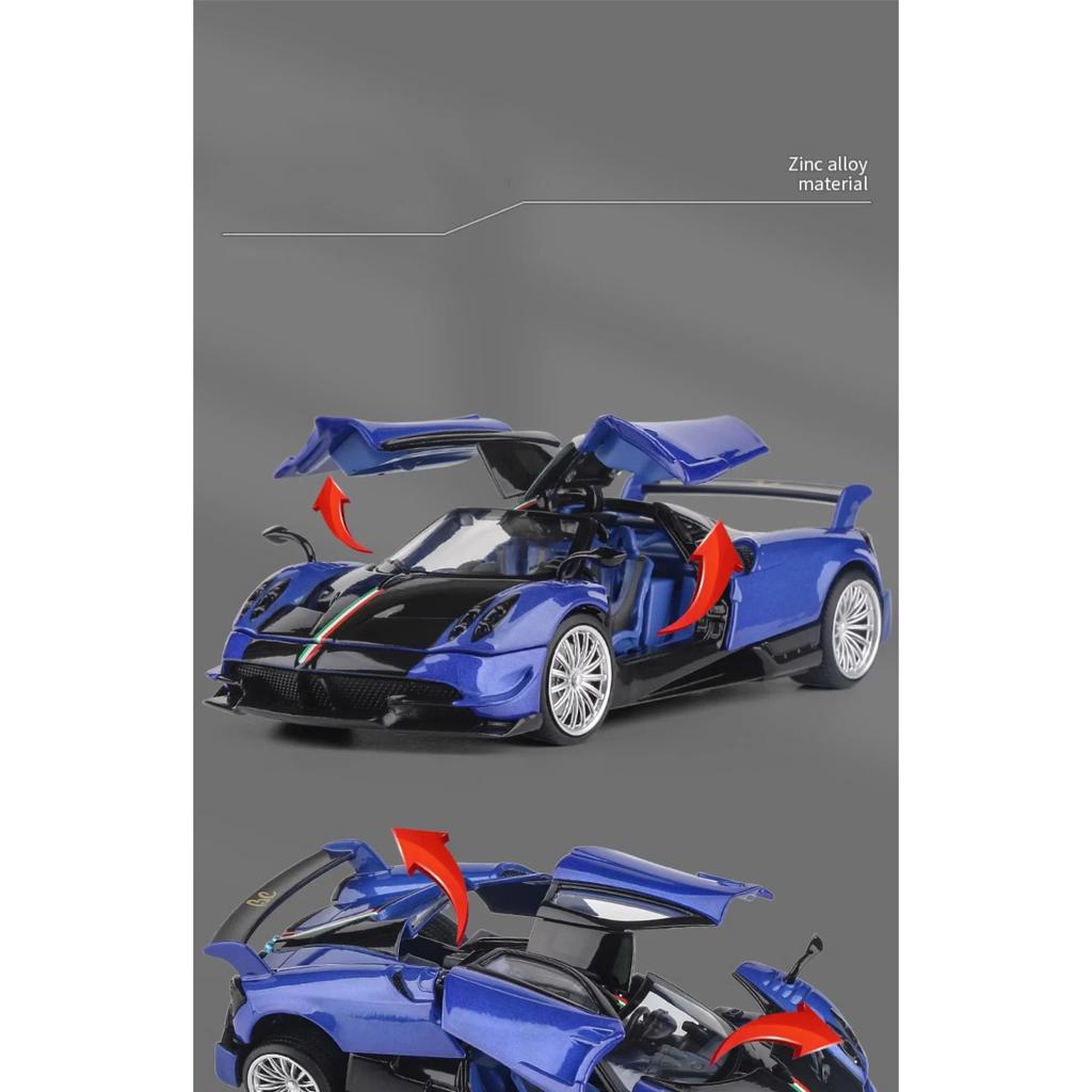 1/32 Pagani Huayra Supercar Alloy Model Car Toy Diecasts Metal Casting Sound and Light Car Toys for Children Vehicle