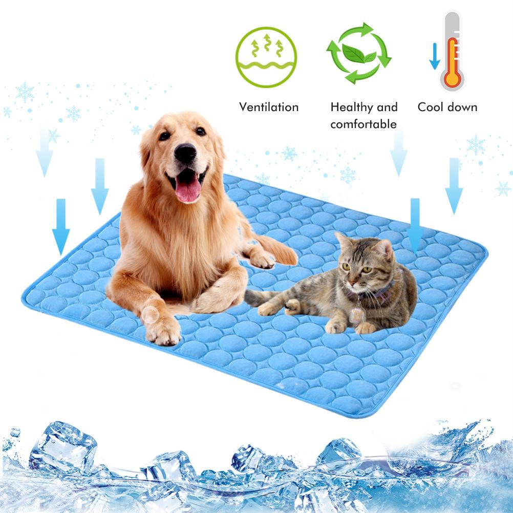 Охлаждающий коврик для собак Ice Silk Cool Pet Pad для жаркой летней погоды. Охлаждающий коврик для домашних животных, идеально подходящий для дома и