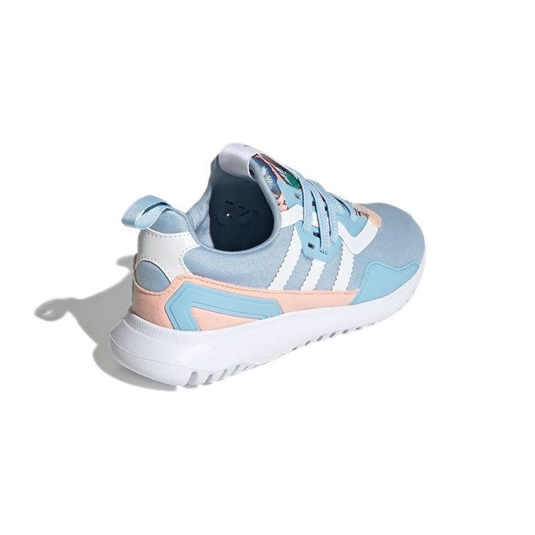 Her Studio London X Adidas Original Flex Little Kid Colorful Blossoms Kids Sneakers Blue Haze-Coral Cloud-White Q47143