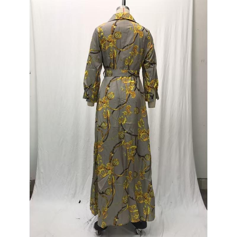 Women's Summer Casual Elegant Vintage Printed Long Dresses