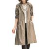 Women's Spring and Autumn Plus Size Thin Section Loose Casual Zip Section Hooded Windbreaker Jacket