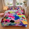 3pcs Abstract Floral Print Bedding Set, Breathable and Soft, Suitable for Bedroom Decor (1*Duvet Cover + 1/2*Pillowcases, No Core) yy250821149