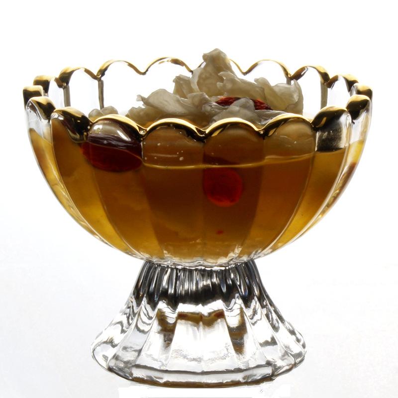 Креативная изысканная прозрачная стеклянная чашка для мороженого, чашка для холодных напитков, стеклянная посуда