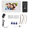 Wired Video Intercom System 7 Inch LCD Screen Night Vision 120 Deg Wide Angle Visual Intercom