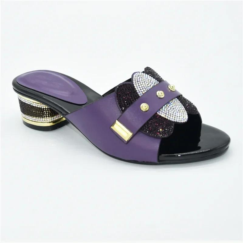 Женская обувь Вечеринка Туфли на высоком каблуке Модные Женские Летние Осенние Нескользящие Туфли со стразами Женские Сандалии Фирменные Туфли с квадратным носком