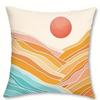 Home Decor Tropical Leaf & Beach Sunset Throw Pillow Covers Pattern Cushion Cover Suitable for Sofa Bedroom Car Pillow Cover
