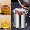 LBFXQ Oil Pot, Stainless Steel Oil Strainer, 1.4L Tempura Oil Filter Cartridge, Oil Container, Strainer, Oil Potc