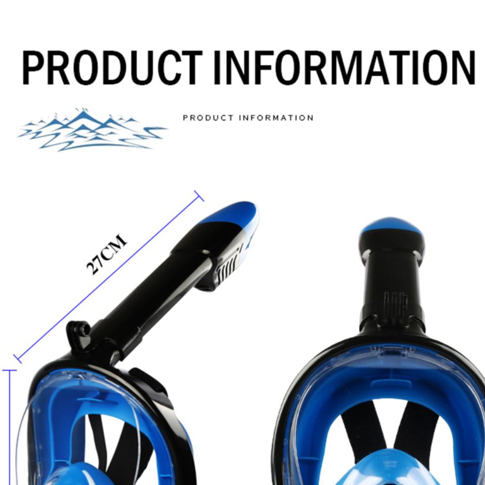 Underwater Scuba Anti Fog Full Face Diving Mask Snorkeling Respiratory Masks Safe Waterproof Swimming Equipment for Adult Kids