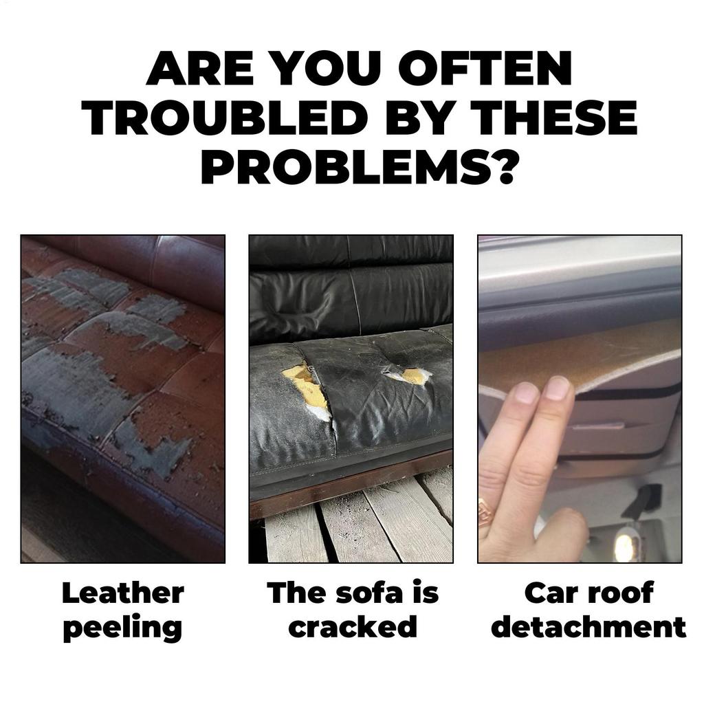 Car Headliner Adhesive 100g Car Upholstery Glue Automotive Strong Adhesive with Brush Upholstery Repair for Leather Fabric