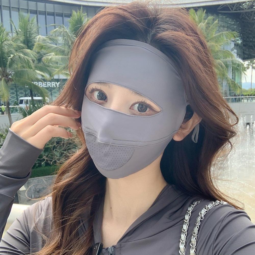 Traceless Sunscreen Mask Anti-UV Face Veil New Facial Gini Outdoor Sports