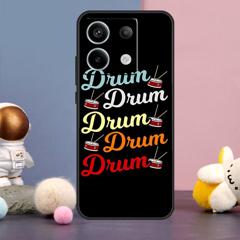 Чехол с рисунком Барабан Барабанщик Музыка DJ для Xiaomi Redmi Note 15 Pro Plus 10 11 12 13 14 Pro Redmi 15 15C 14C 10C 12C 13C
