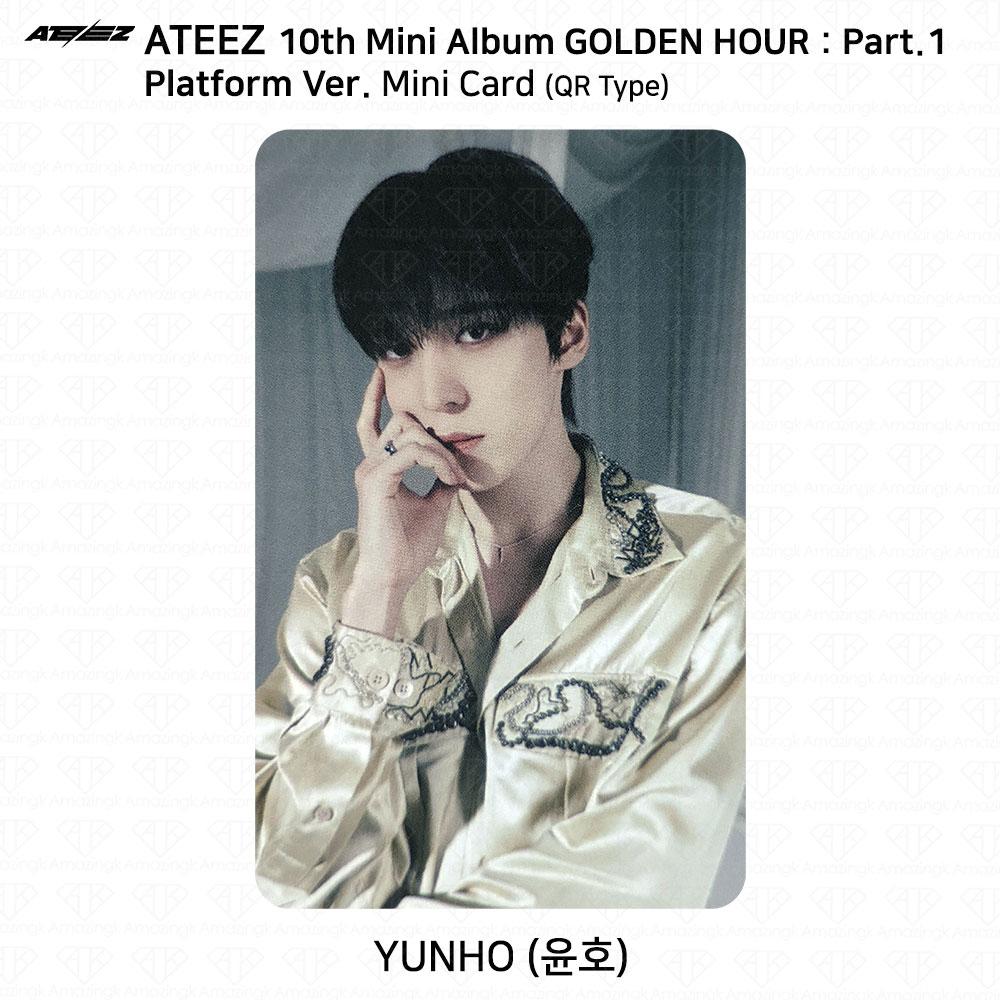 ATEEZ 10-й мини-альбом Golden Hour Part.1 Платформа Версия Мини-открытка для фотокарты KPOP