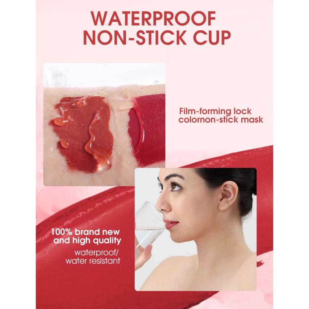 LANGMANNI New Mist Velvet Lip Gloss Set, 12 цветов, матовый красный костюм в форме сердца