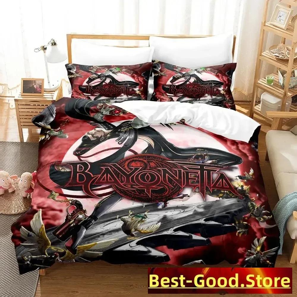 Постельное белье Bayonetta Односпальный Полуторный Двуспальный Кингсайз Комплект постельного белья Взрослый Детский Спальня Комплекты пододеяльников Аниме Parure De Lit Кровать