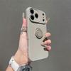 Противоударный чехол для телефона с подставкой-кольцом для iPhone 17 Air 16e 15 14 13 12 11 Pro Max Plus Xs XR Mini Матовый силиконовый мягкий чехол