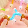Yousheng 5/10/15/20Pcs Stress Relief Telescopic Tube Dachshund Toy Dog Flexible Tube Fidget Toy Twisting Stretch Sensory Tube Party
