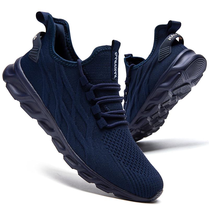 Fashion Fujeak Plus Size 40-46 Casual Sneakers Lightweight Running Shoes for Men Non-slip Footwear Breathable Trendy Comfort Soft Flats