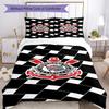 Sport Club Football Crest Printed Pattern Duvet Cover Set – includes 1 duvet cover and 2 matching pillowcases Bedroom decor Christmas gifts