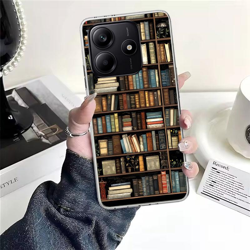 Иллюстрация 'Читать книги' Мягкий чехол для телефона с изображением чтения Для Xiaomi Redmi Note 15 14 14S 13 12 Pro Plus 12S 11 11S 11E 10 10S 11T 5G Чехол