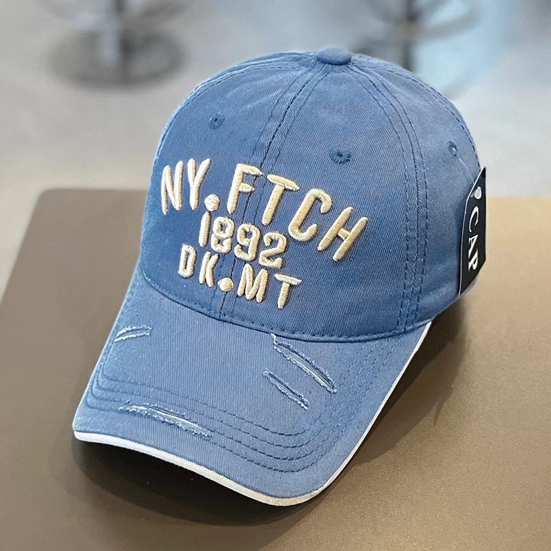 Вышитая бейсболка для женщин в летнем корейском стиле, с вышитыми буквами, большой окружностью головы, открывающей лицо, с небольшой защитой от солнца.