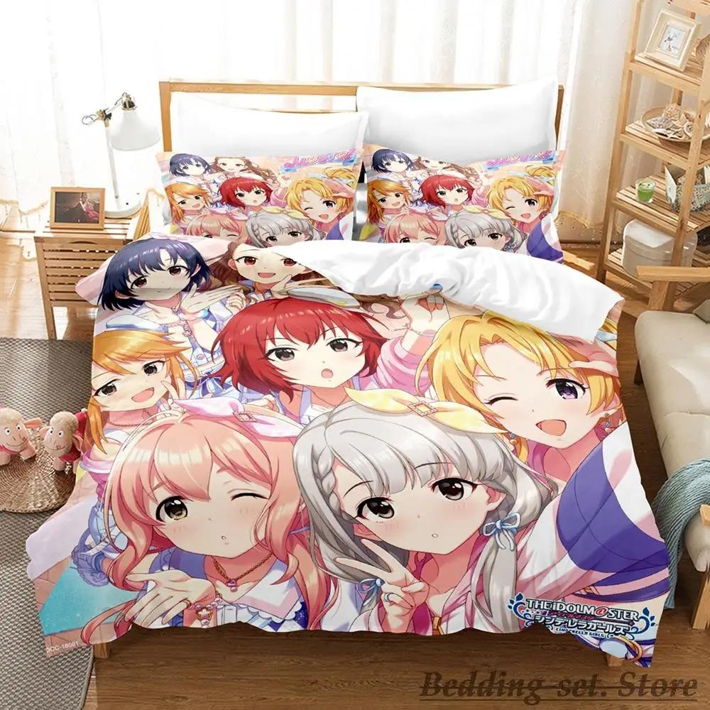 Новый Комплект Постельного Белья THE iDOLM@STER Cinderella Girls Starlight Stage Односпальный Полуторный Двуспальный Queen King Размер Комплект Постельного Белья Для Спальни Комплекты Пододеяльников