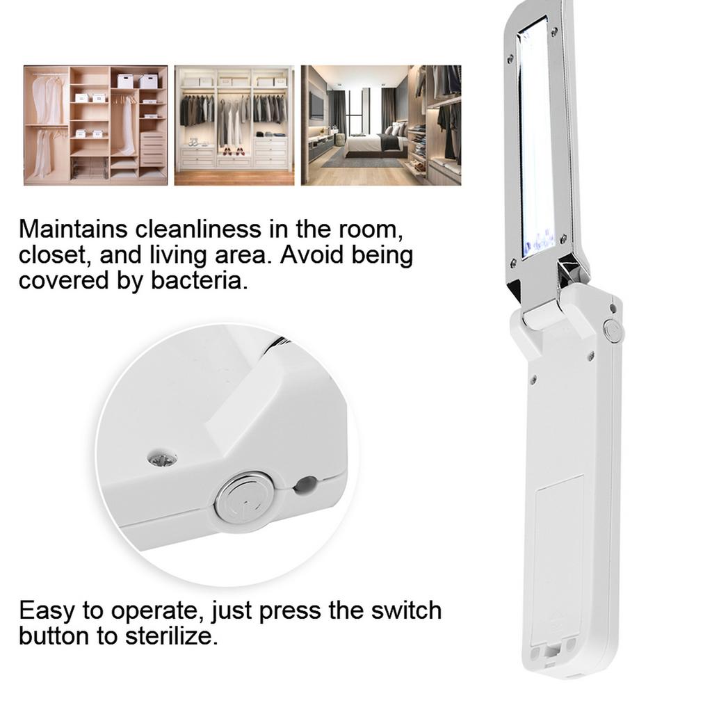 Портативный складной УФ-стерилизатор, дезинфекция, бактерицидная лампа для семейного офиса