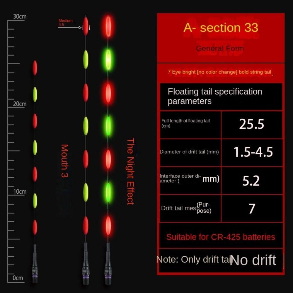1 шт. Сверхчувствительный электронный поплавок Буй Супер яркий поплавок для ночной рыбалки Верх Ночная рыбалка