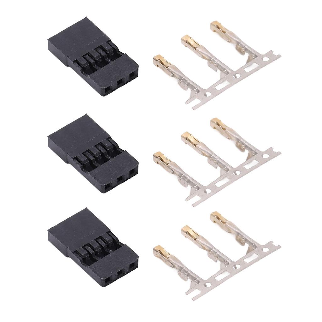 100PCS 11.010 Male JR Plug DIY JR Pin Kit Gold Plating JR Connector for Electronic Equipment