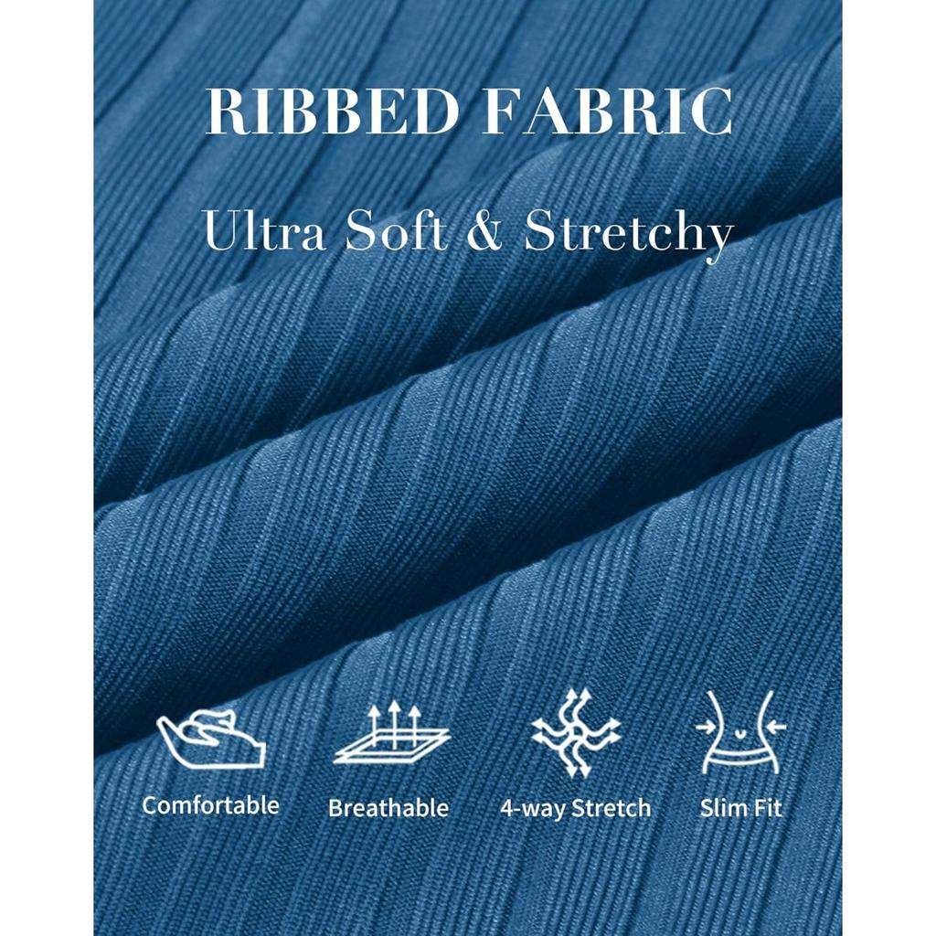 CHARMLEAKS Купальник для беременных в рубчик, цельный купальный костюм с рюшами и рукавами, рюшами и вырезами, завязывающийся узел, купальник для беременных