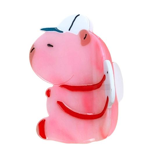 Заколка для волос в форме капибары, противоскользящие зубцы, женская заколка для волос, большой зажим для волос, аксессуар для волос