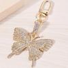 1 шт. блестящий брелок в виде бабочки со стразами, милый сплав животных, брелок для ключей, сумка, рюкзак, подвеска для автомобильного ключа, чехол для наушников, аксессуары