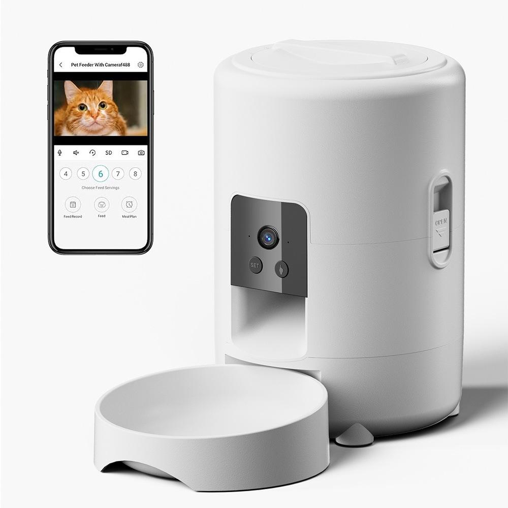Умная автоматическая кормушка для кошек с WIFI-камерой и удаленным мониторингом