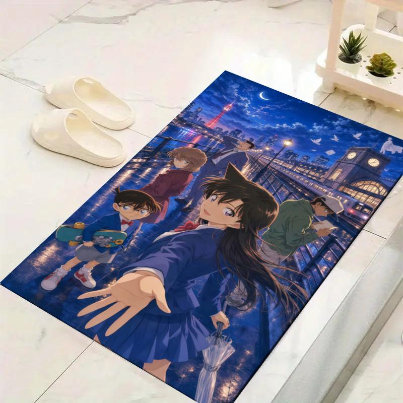 Detective Conan Carpet Rug for Living Room Bedroom Home Sofa Decoration,Kids play Non-slip Floor Mat