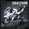 1/12 Модель мотоцикла Suzuki GSX-250R Игрушка Сплав Литье под давлением Модель Звук и Свет Игрушки Резиновые Шины Миниатюрная Гоночная Модель Подарок для Ребенка