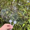 5Pcs Plastics Transparent Blank Fan Children Diy Stage Performance Hand Fan Decor For Diy Craft Make Hand Graffiti Fan